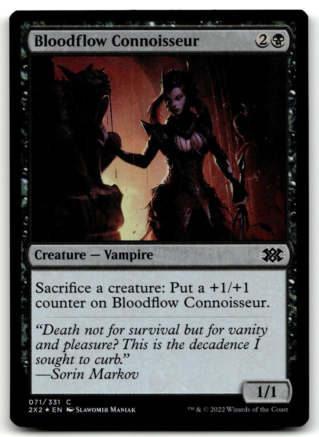 Bloodflow Connoisseur 71 Common Double Masters 2022 Magic: The Gathering Foil NM