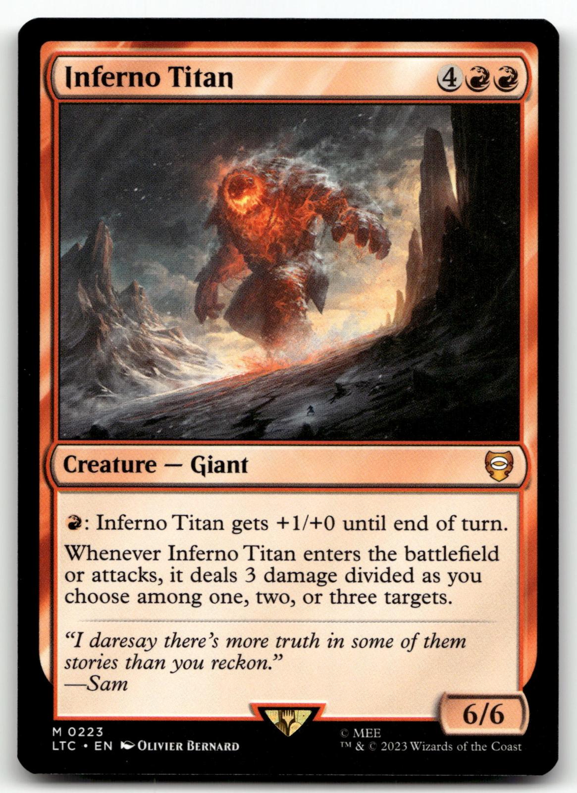 Inferno Titan 223 Commander: The Lord of the Rings: Tales of Middle-earth 