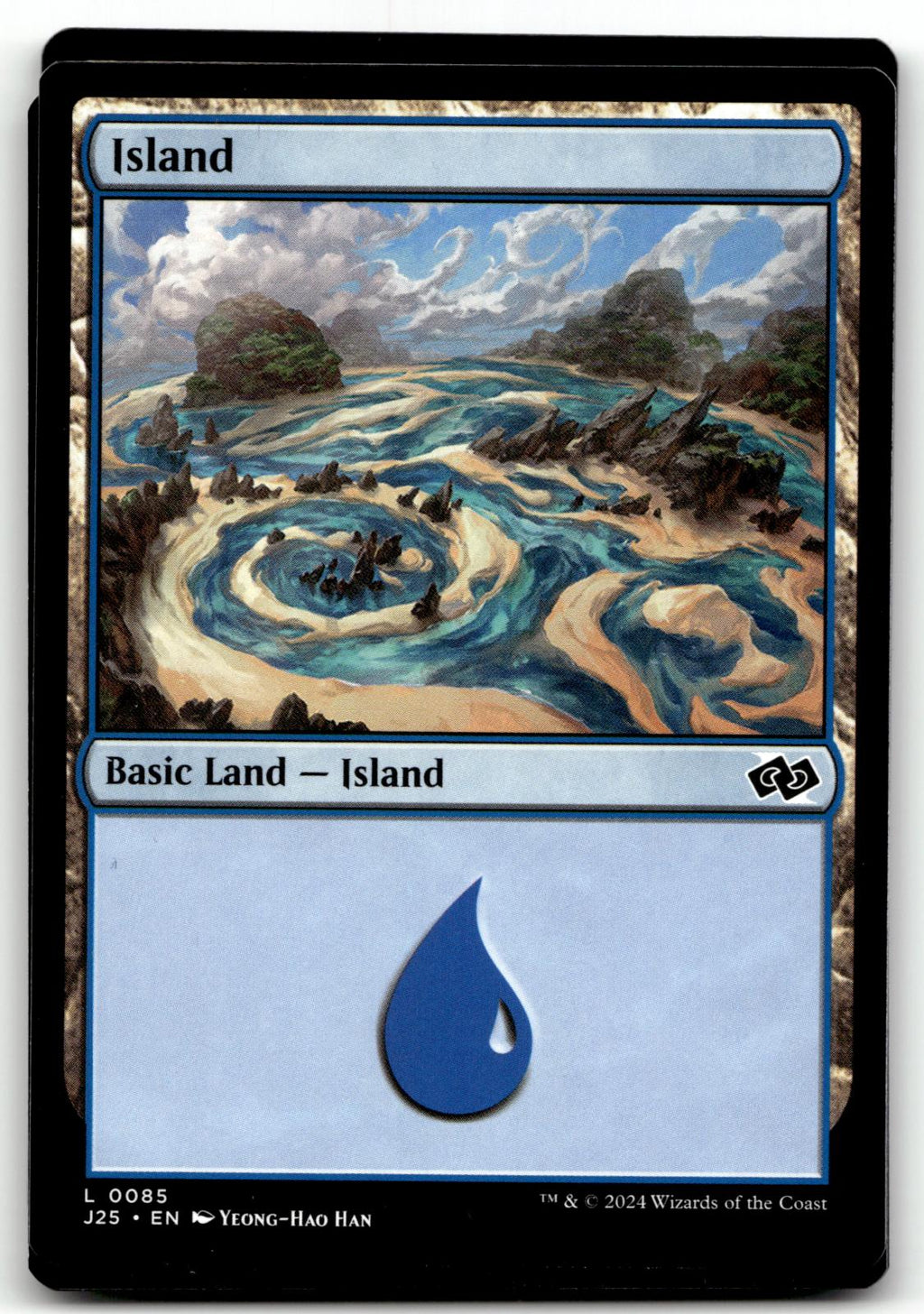 Island (0085) 85 Land Foundations Jumpstart Magic: The Gathering Near Mint