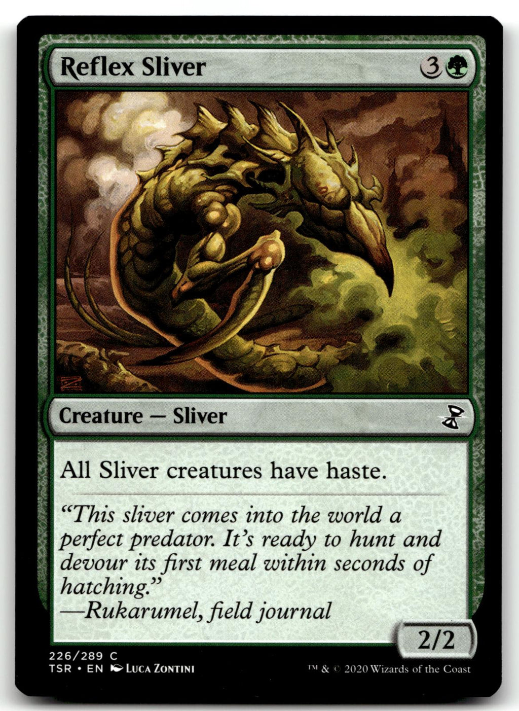 Reflex Sliver 226 Common Time Spiral: Remastered Magic: The Gathering Near Mint