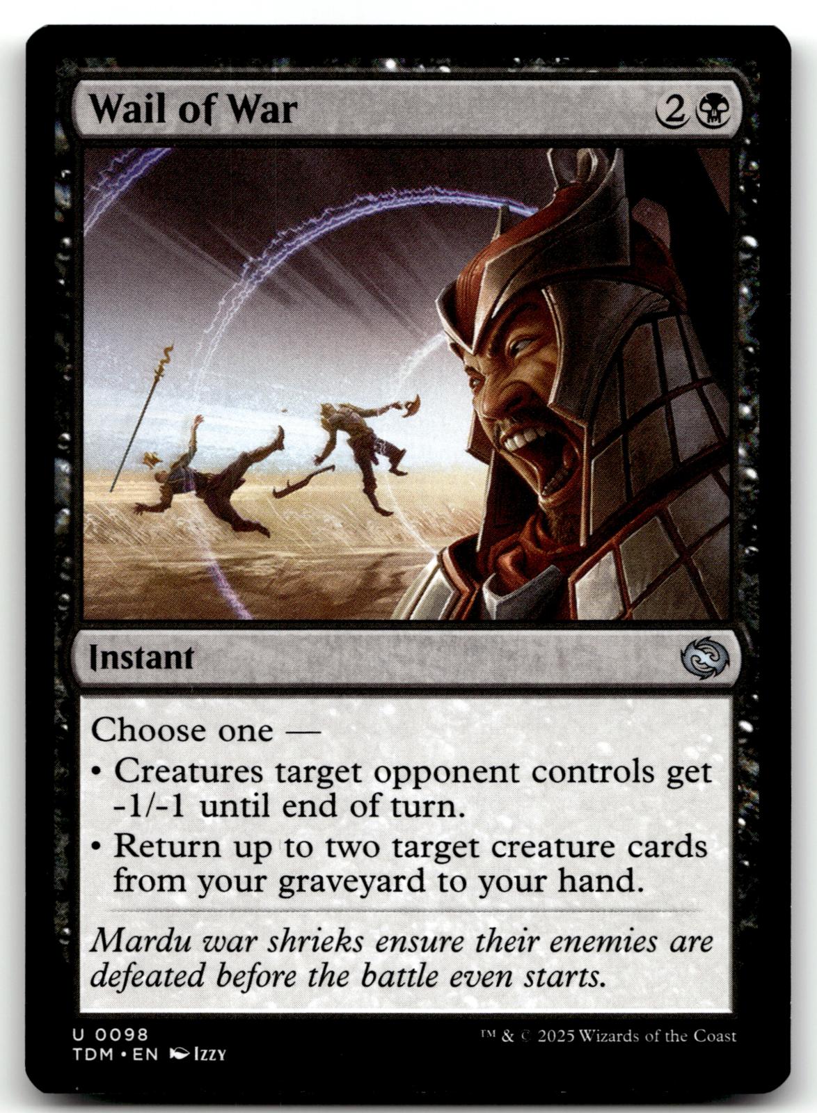 Wail of War 98 Uncommon Tarkir: Dragonstorm Magic: The Gathering Near Mint