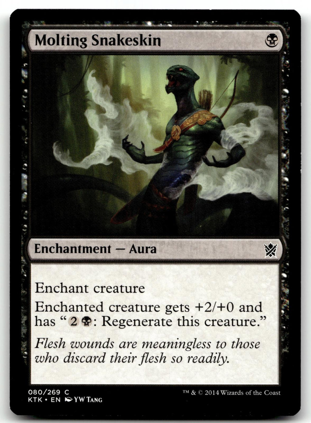 Molting Snakeskin 80 Common Khans of Tarkir Magic: The Gathering Near Mint