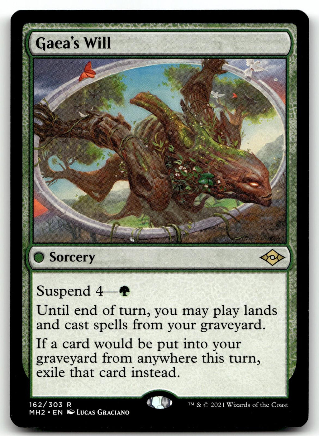 Gaea's Will 162 Rare Modern Horizons 2 Magic: The Gathering Near Mint