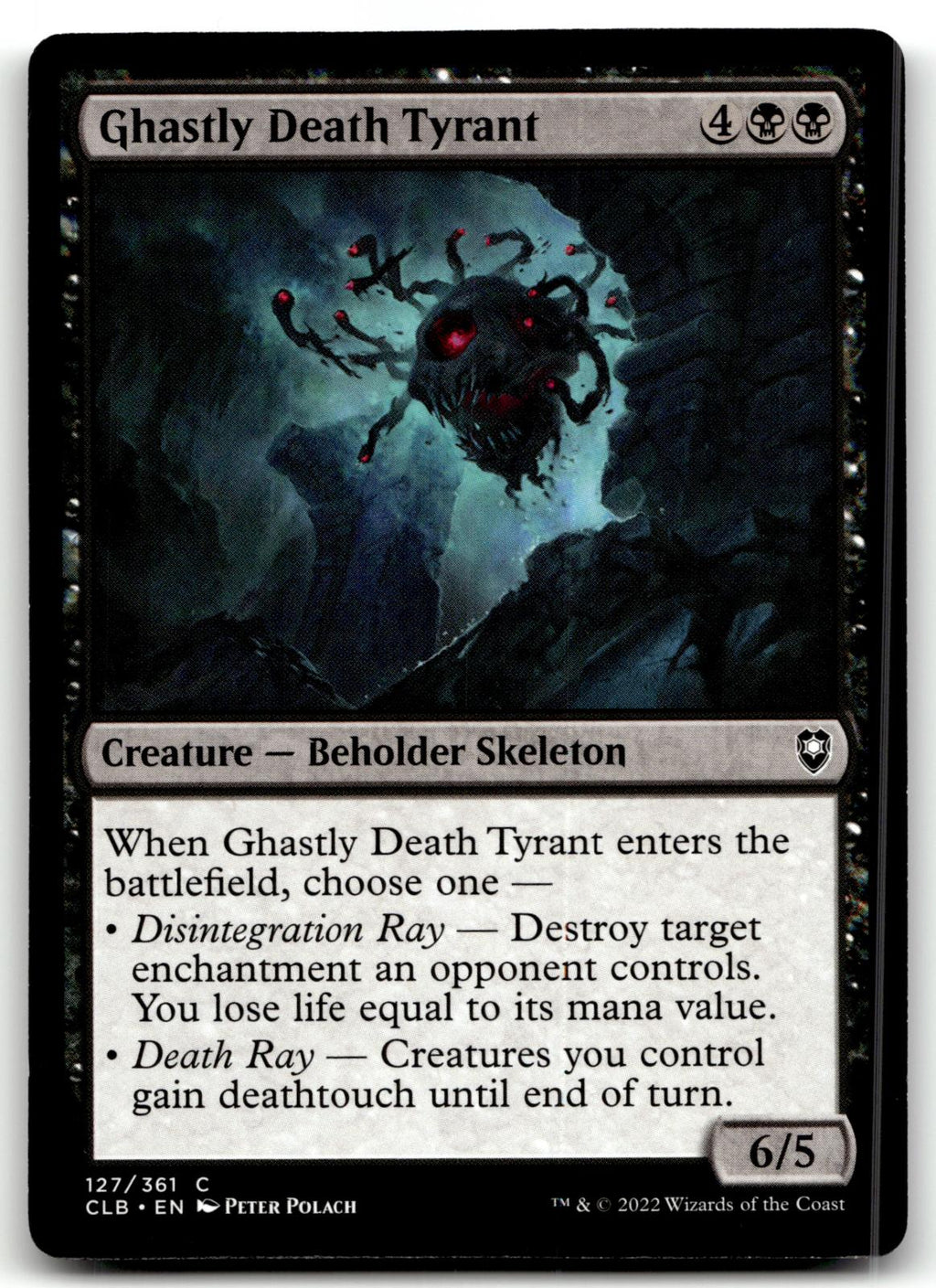 Ghastly Death Tyrant 127 Commander Legends: Battle for Baldur's Gate Magic: The Gathering NM