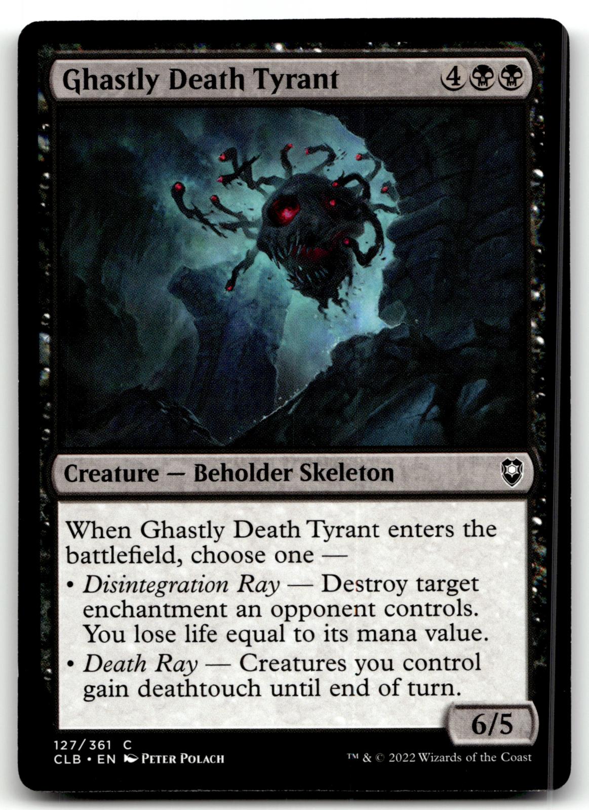 Ghastly Death Tyrant 127 Commander Legends: Battle for Baldur's Gate Magic: The Gathering NM