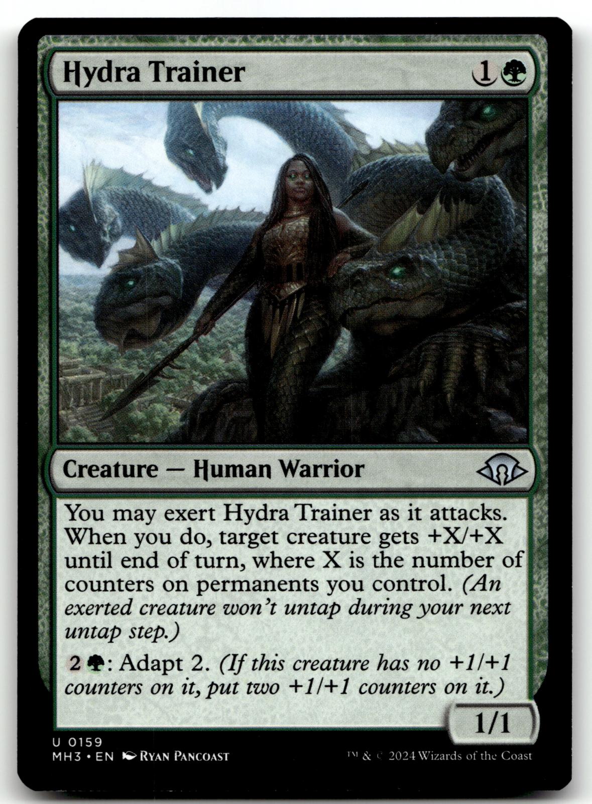 Hydra Trainer 159 Uncommon Modern Horizons 3 Magic: The Gathering Near Mint