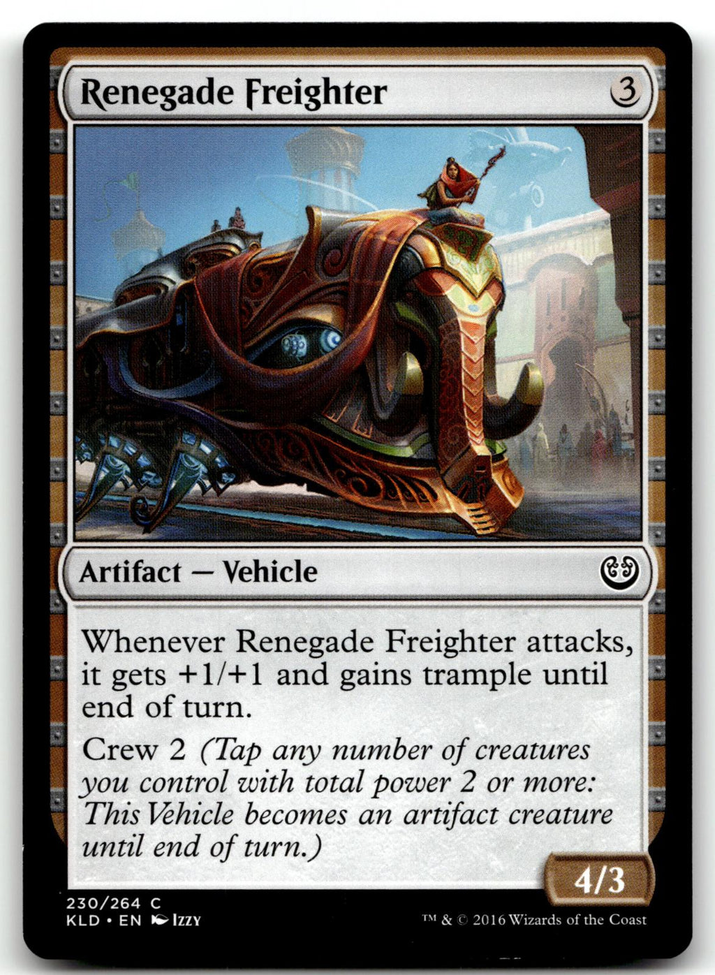 Renegade Freighter 230 Common Kaladesh Magic: The Gathering Near Mint