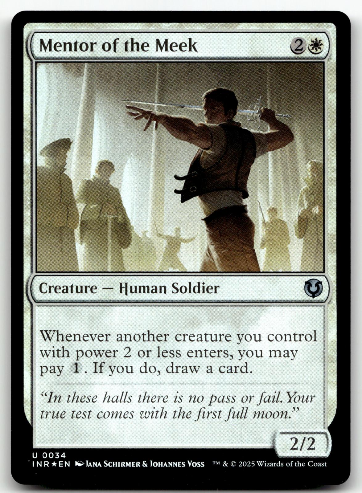 Mentor of the Meek 34 Uncommon Innistrad Remastered Magic: The Gathering Foil NM