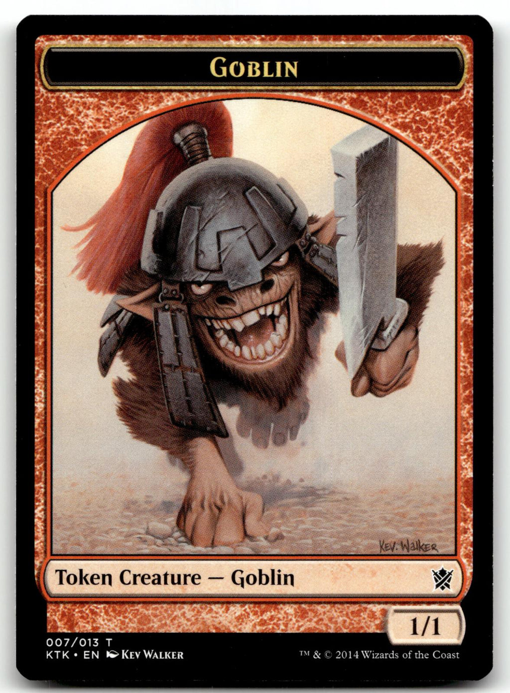 Goblin Token 7 Token Khans of Tarkir Magic: The Gathering Near Mint