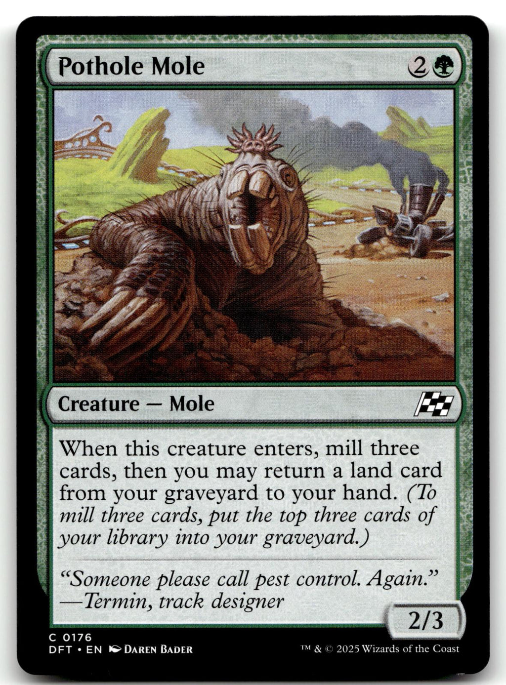 Pothole Mole 176 Common Aetherdrift Magic: The Gathering Near Mint