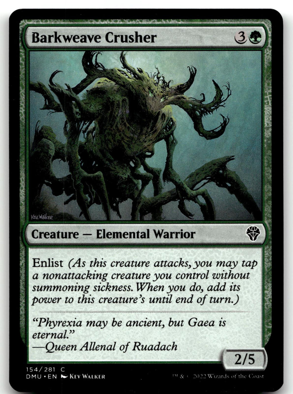 Barkweave Crusher 154 Common Dominaria United Magic: The Gathering Near Mint