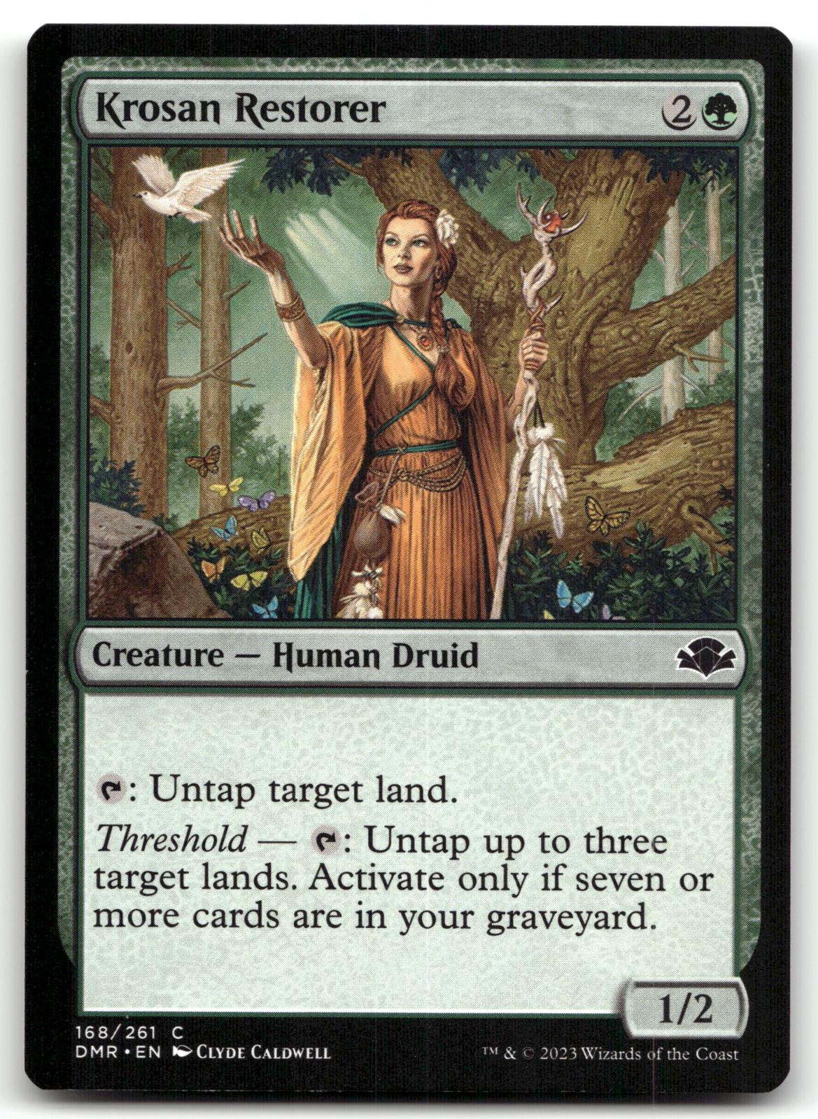 Krosan Restorer 168 Common Dominaria Remastered Magic: The Gathering Near Mint