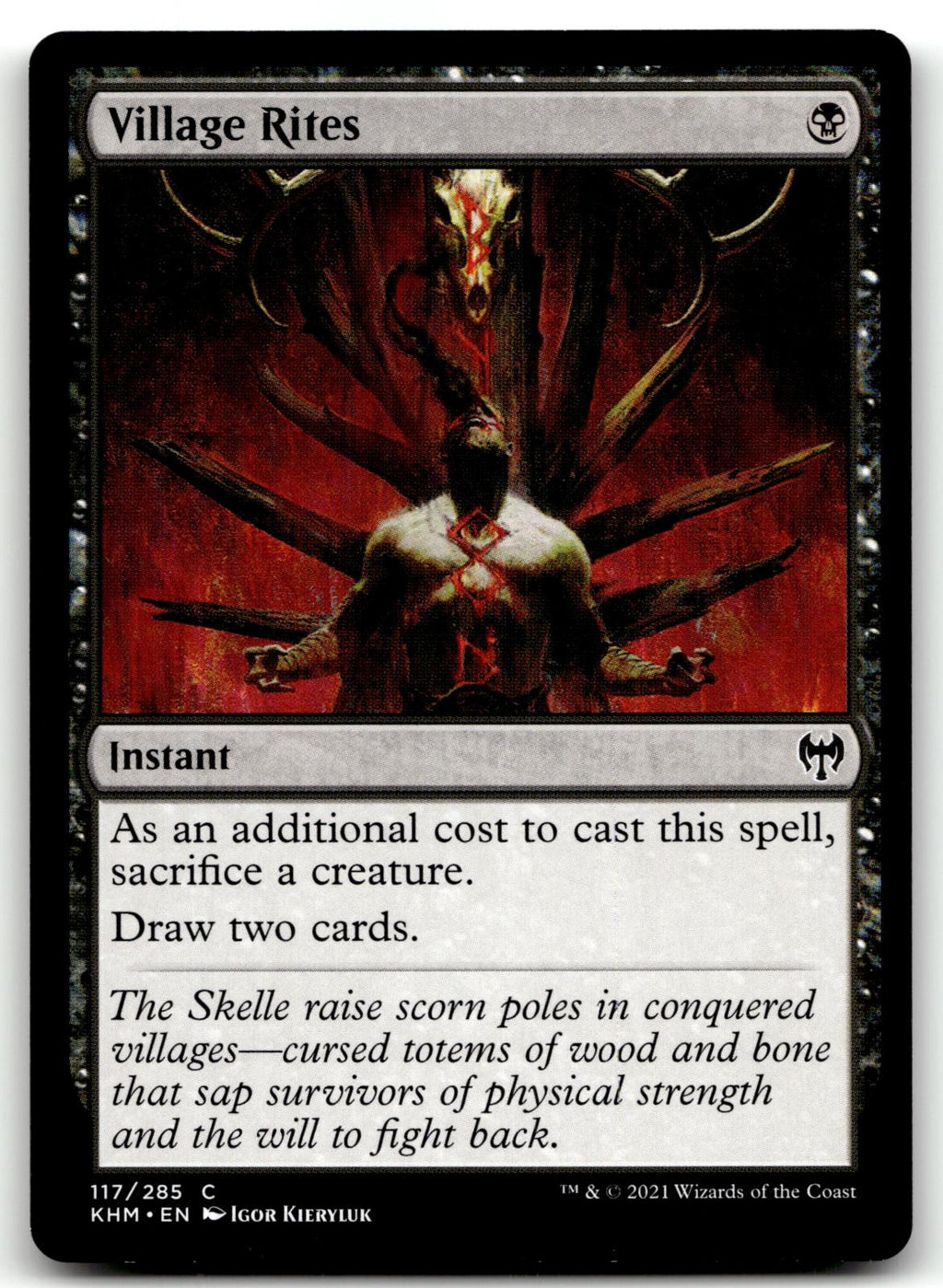 Village Rites 117 Common Kaldheim Magic: The Gathering Near Mint