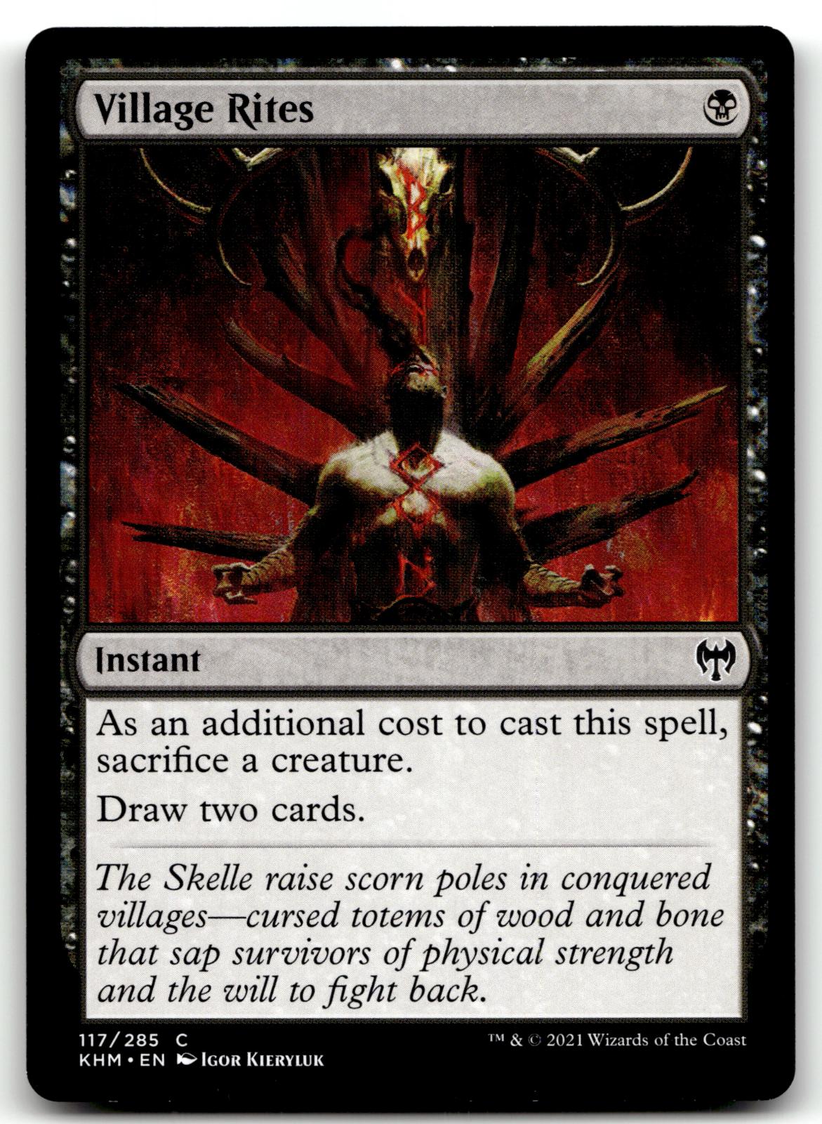 Village Rites 117 Common Kaldheim Magic: The Gathering Near Mint