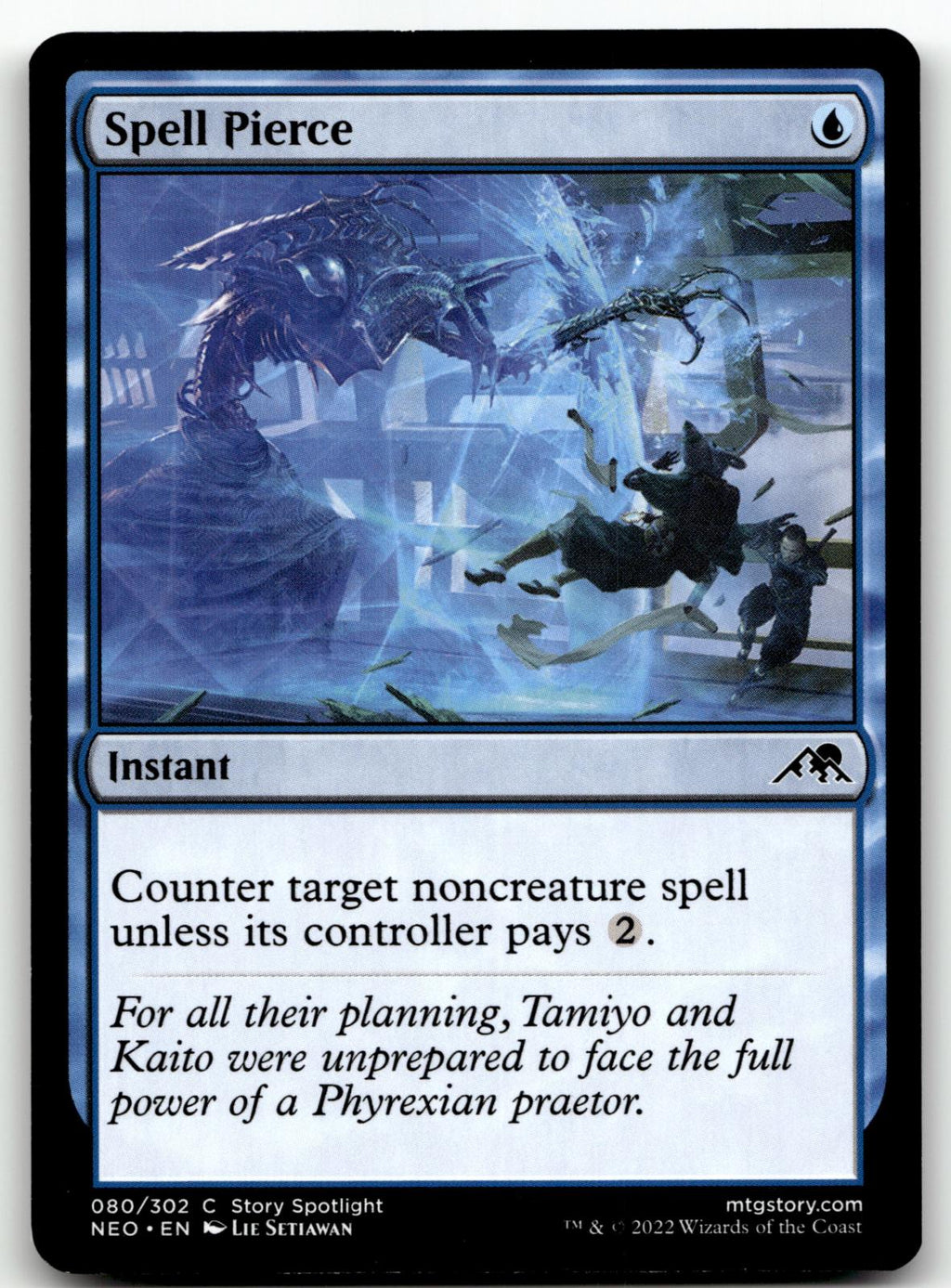 Spell Pierce 80 Common Kamigawa: Neon Dynasty Magic: The Gathering Near Mint