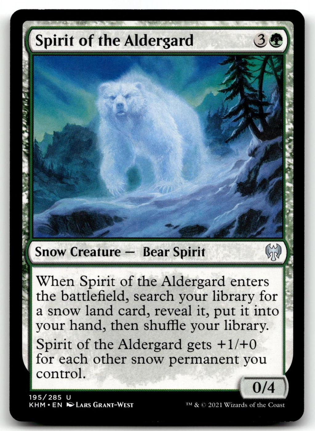 Spirit of the Aldergard 195 Uncommon Kaldheim Magic: The Gathering Near Mint