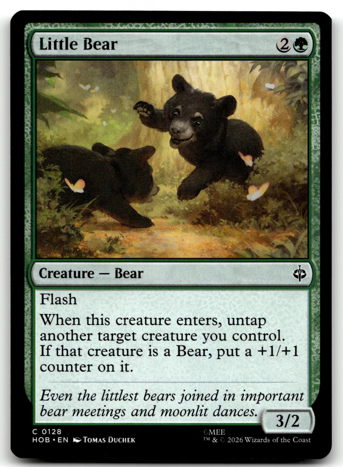Little Bear 128 Common The Hobbit Magic: The Gathering Near Mint
