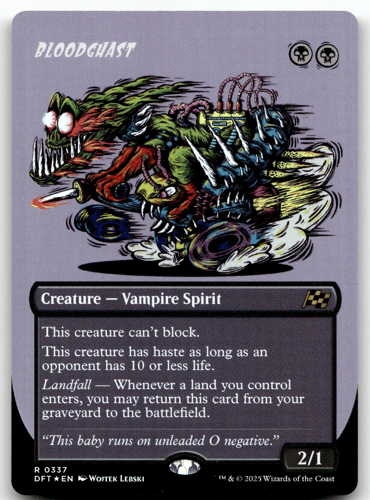 Bloodghast (Borderless) 337 Rare Aetherdrift Magic: The Gathering Foil Near Mint