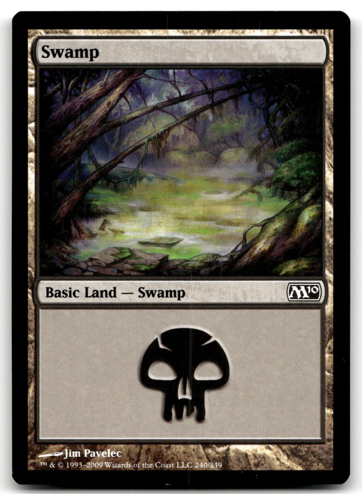 Swamp (240) 240 Land Magic 2010 (M10) Magic: The Gathering Near Mint