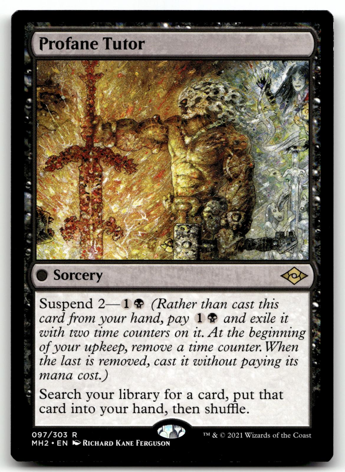 Profane Tutor 97 Rare Modern Horizons 2 Magic: The Gathering Near Mint