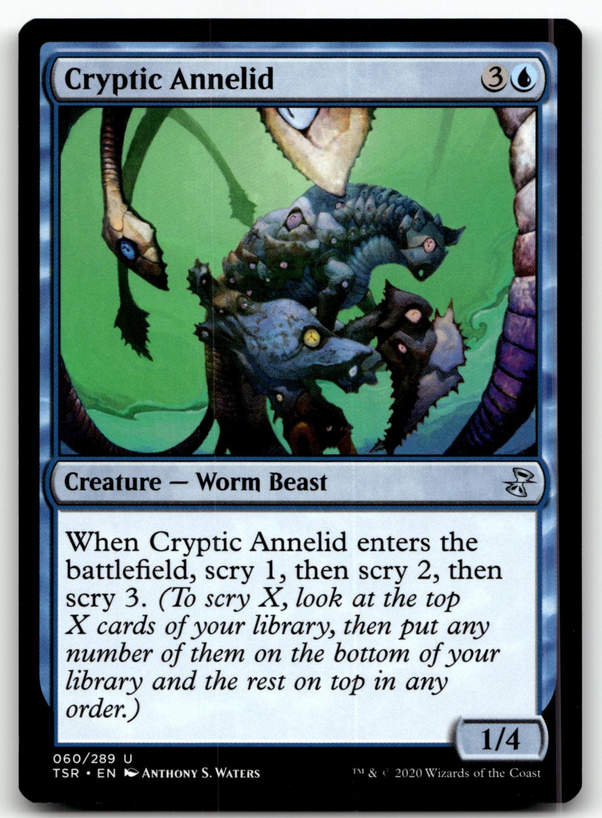 Cryptic Annelid 60 Uncommon Time Spiral: Remastered Magic: The Gathering NM