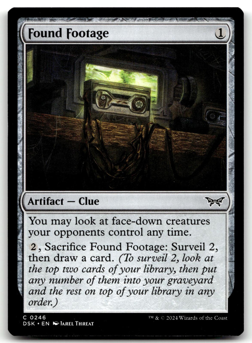 Found Footage 246 Common Duskmourn: House of Horror Magic: The Gathering NM