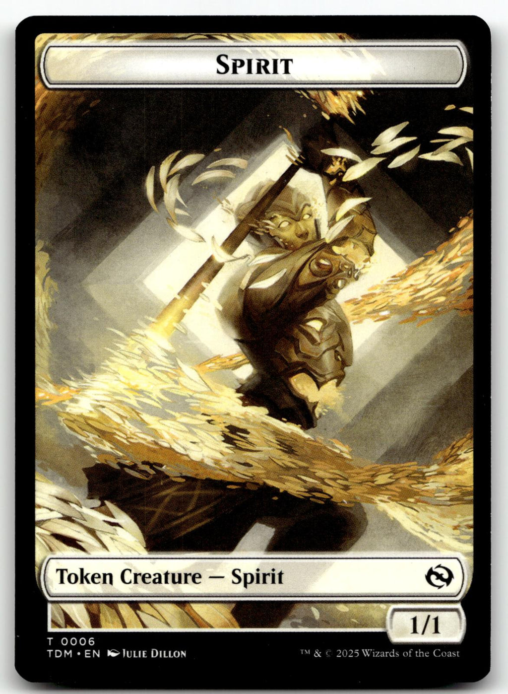 Spirit (0006) // Spirit (0007) Double-Sided Token 6 // 7 Tarkir: Dragonstorm 