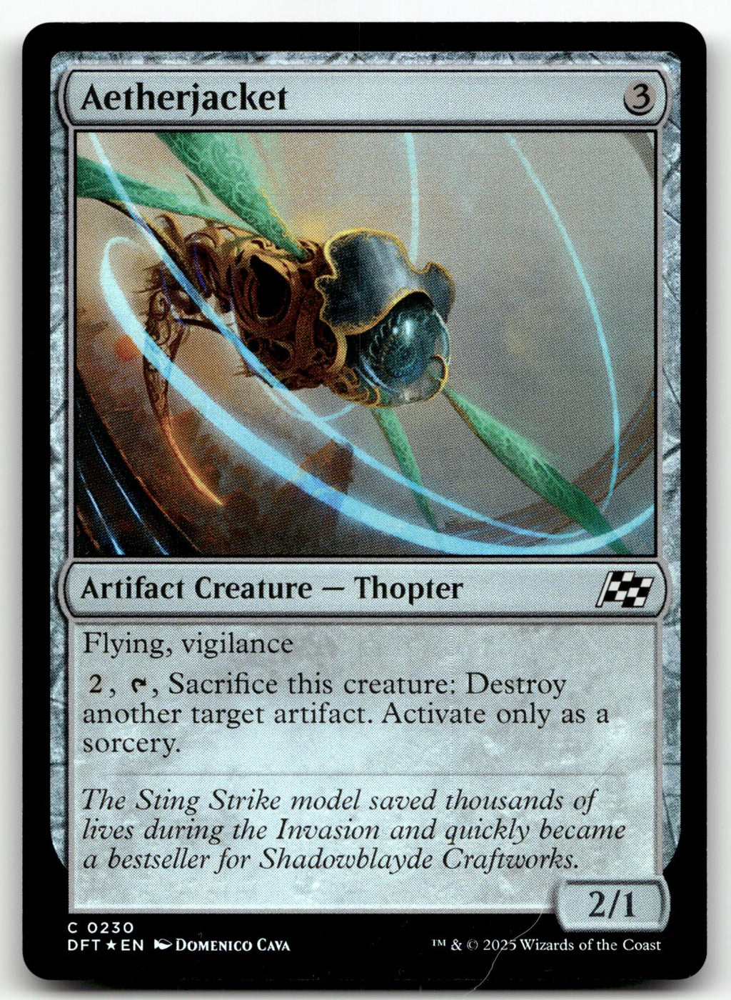 Aetherjacket 230 Common Aetherdrift Magic: The Gathering Foil Near Mint