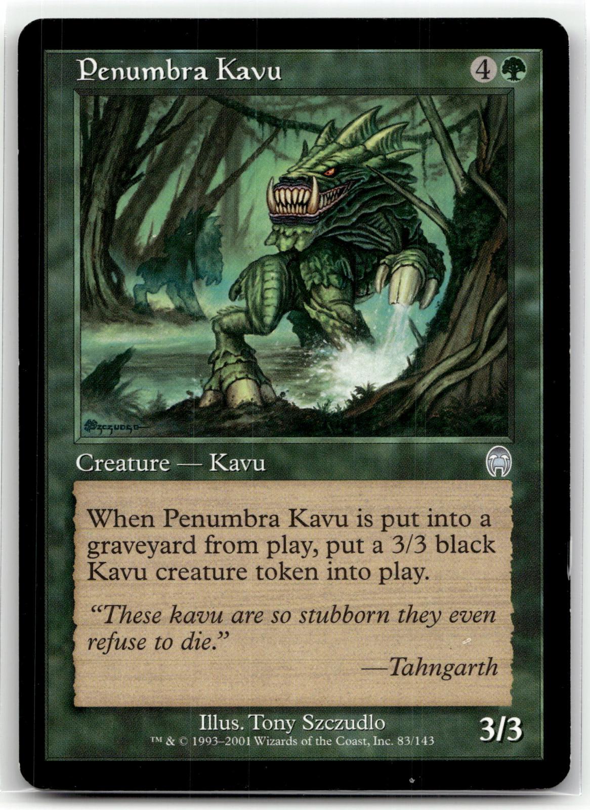 Penumbra Kavu 83 Uncommon Apocalypse Magic: The Gathering Near Mint