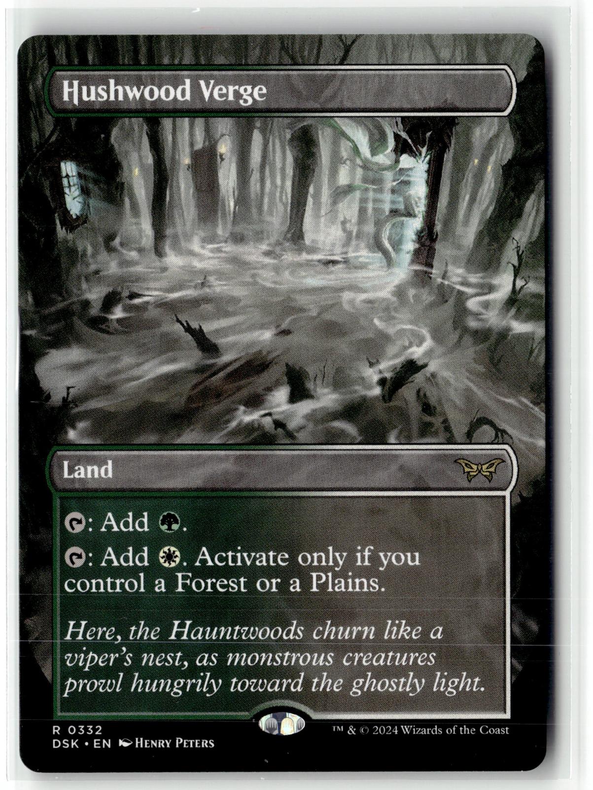 Hushwood Verge (Borderless) 332 Duskmourn: House of Horror Magic: The Gathering 