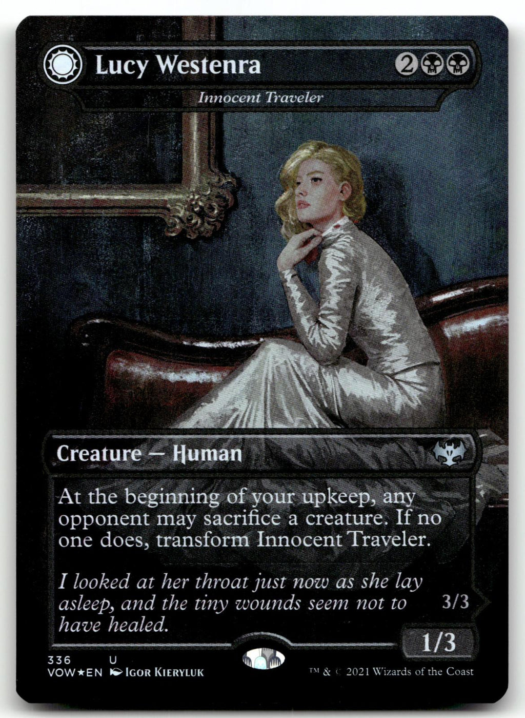 Lucy Westenra - Innocent Traveler 336 Innistrad: Crimson Vow Magic: The Gathering Foil NM