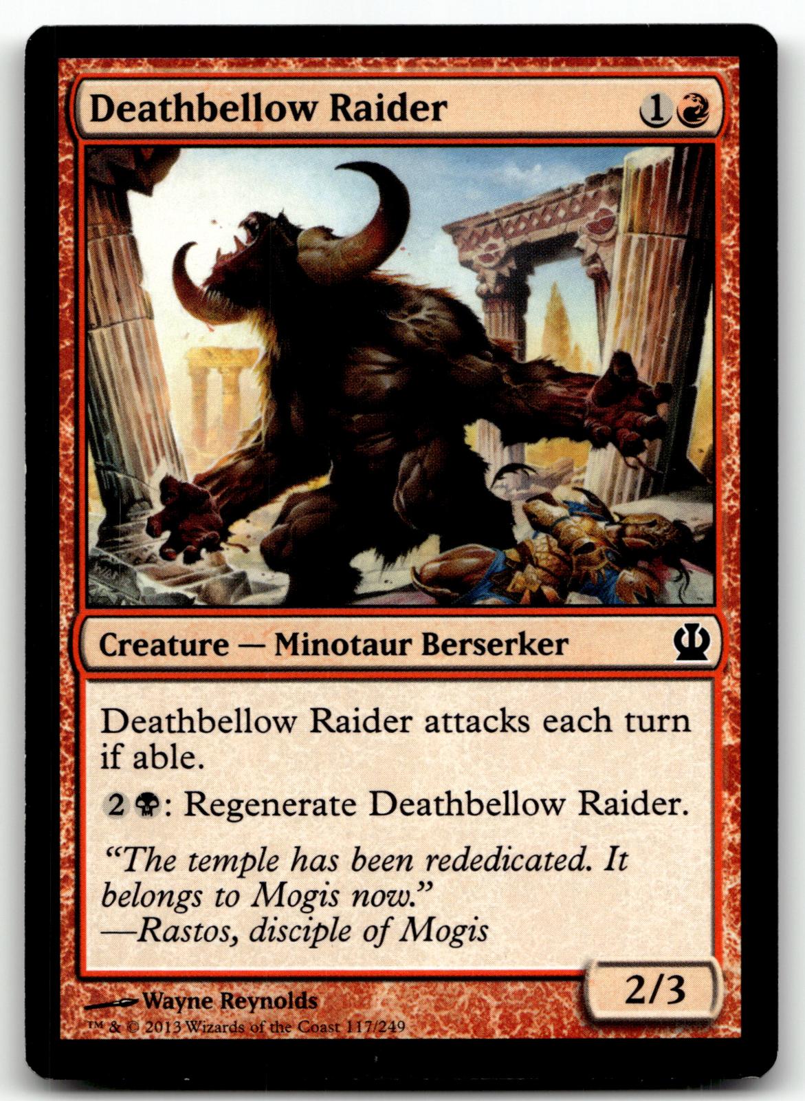 Deathbellow Raider 117 Common Theros Magic: The Gathering Near Mint
