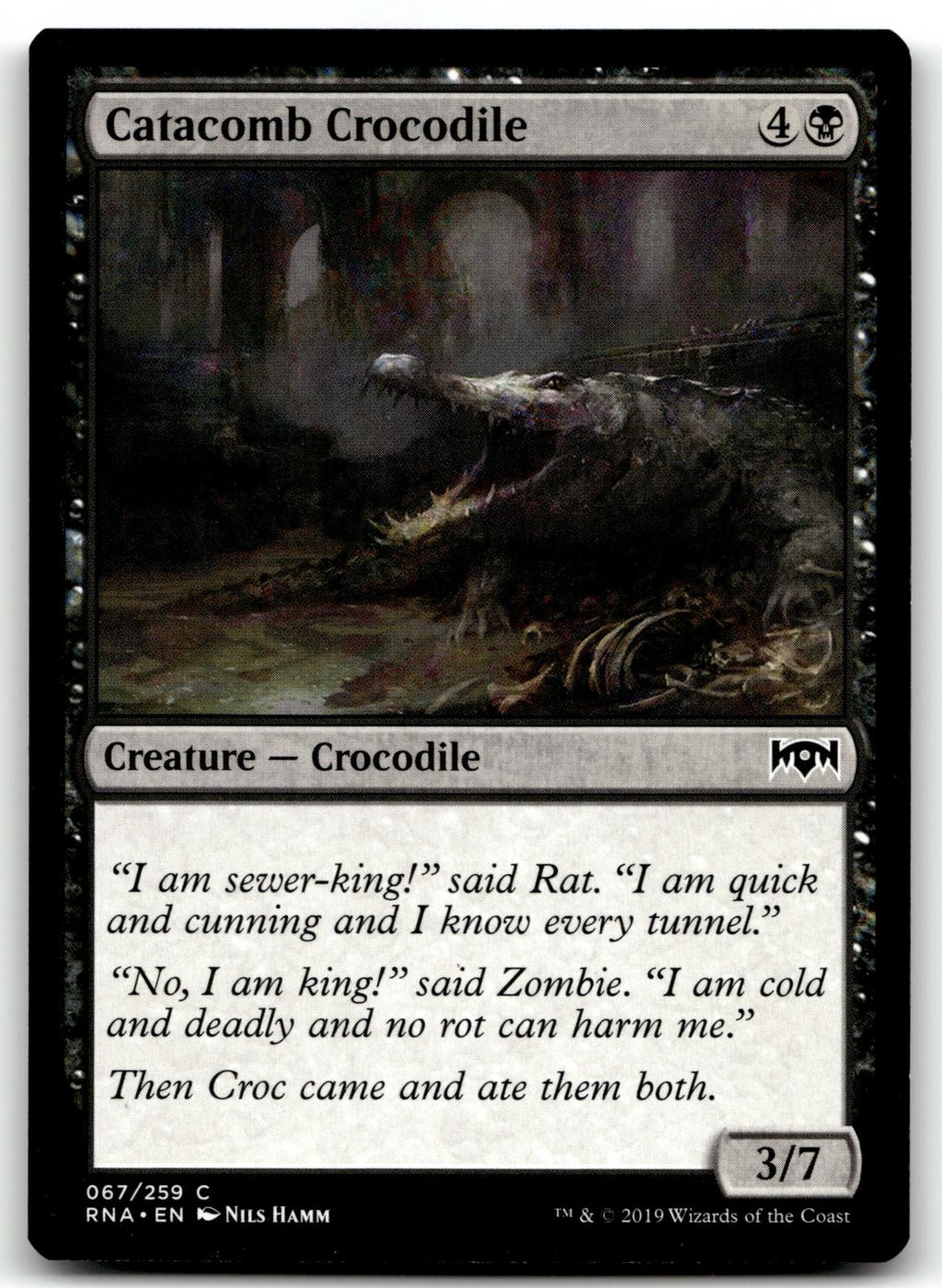 Catacomb Crocodile 67 Common Ravnica Allegiance Magic: The Gathering Near Mint