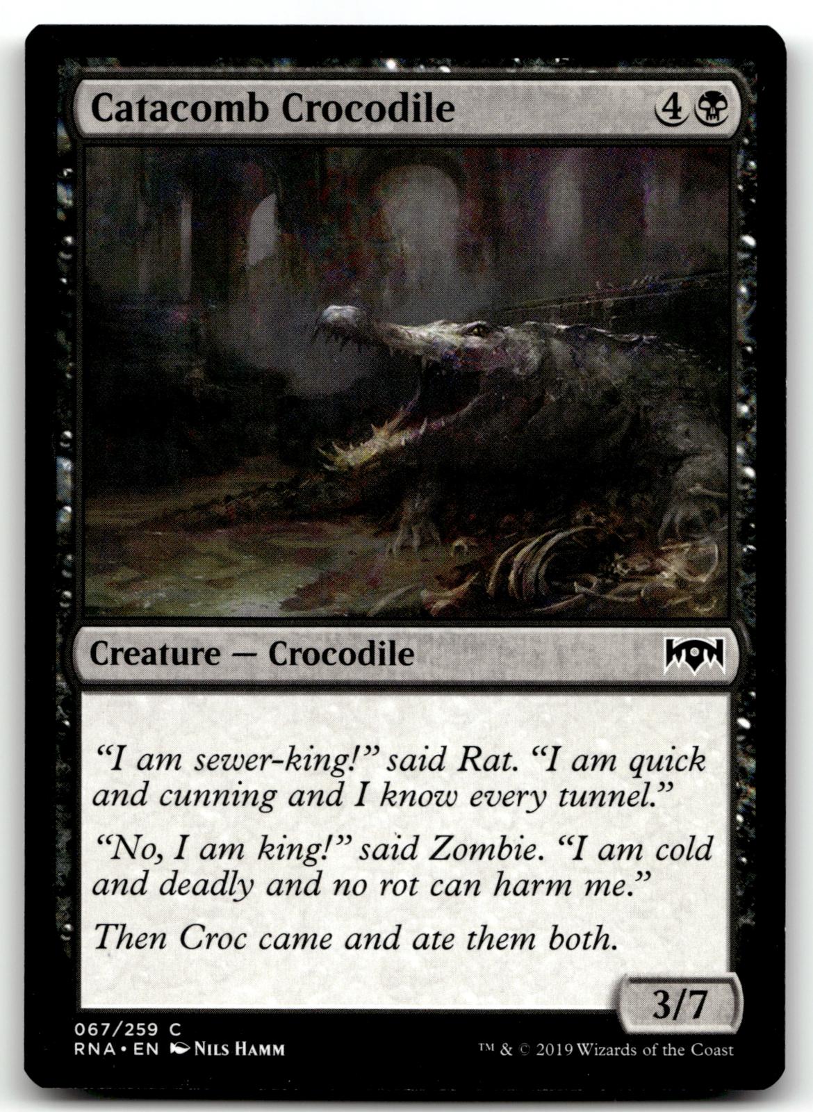 Catacomb Crocodile 67 Common Ravnica Allegiance Magic: The Gathering Near Mint