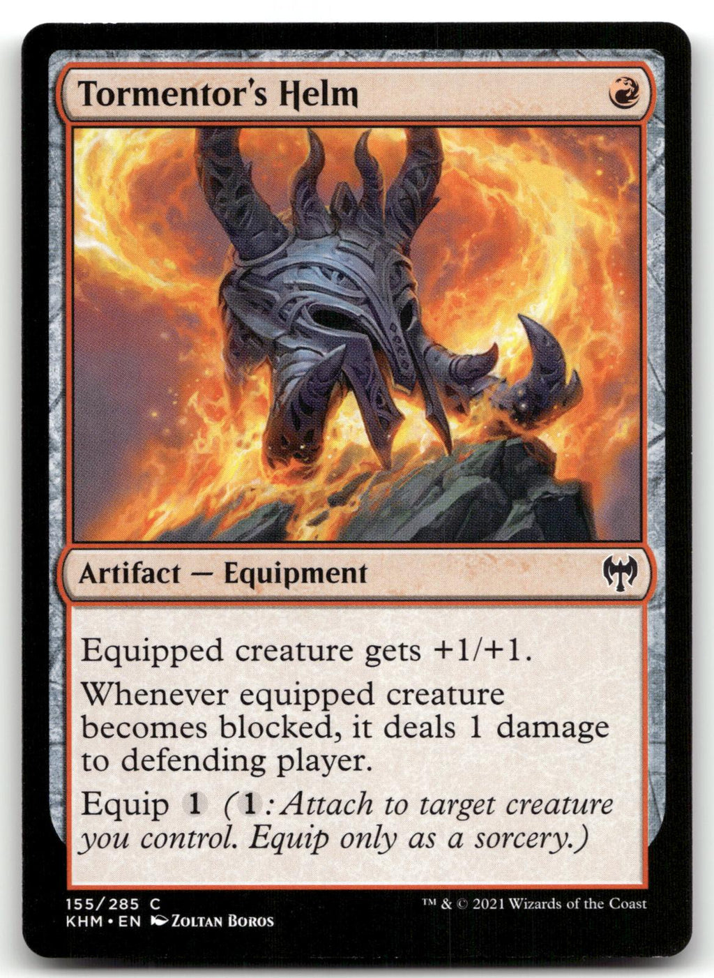 Tormentor's Helm 155 Common Kaldheim Magic: The Gathering Near Mint