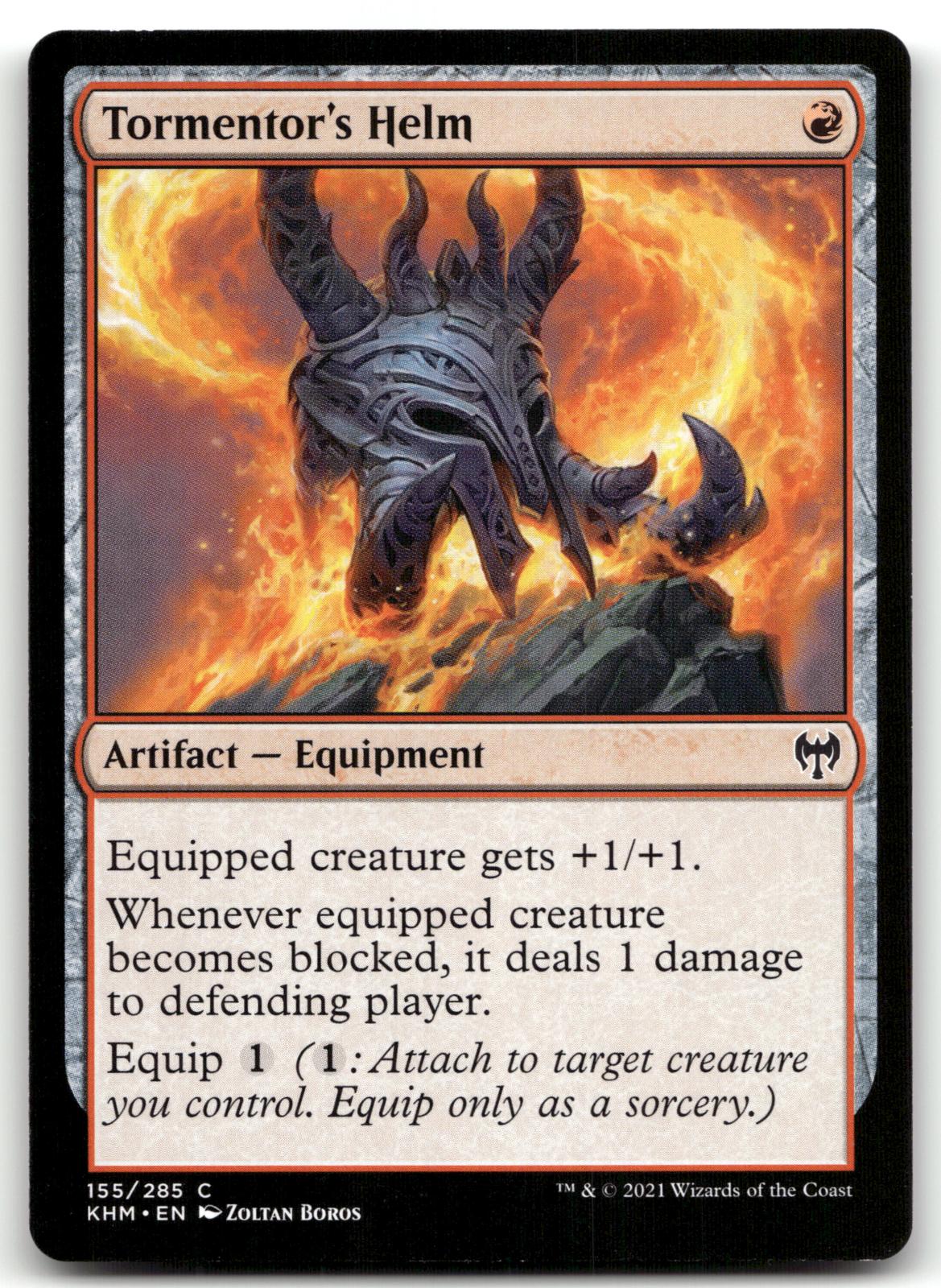 Tormentor's Helm 155 Common Kaldheim Magic: The Gathering Near Mint