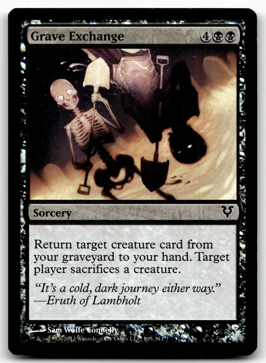 Grave Exchange 105 Common Avacyn Restored Magic: The Gathering Foil Near Mint