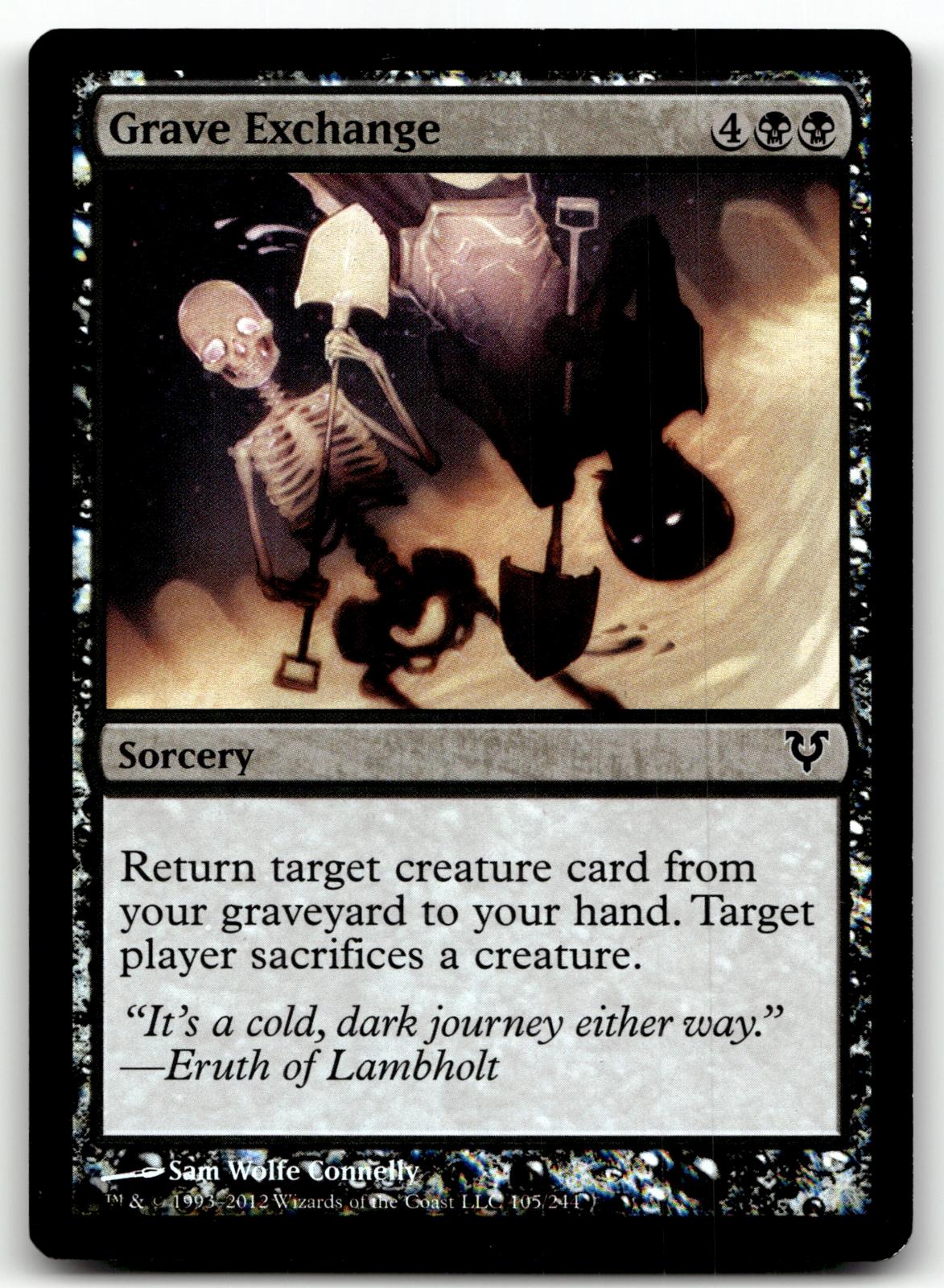 Grave Exchange 105 Common Avacyn Restored Magic: The Gathering Foil Near Mint