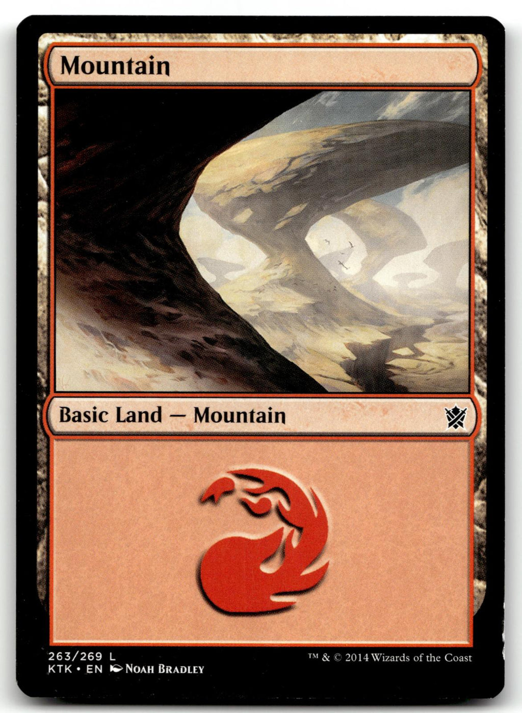 Mountain (263) 263 Land Khans of Tarkir Magic: The Gathering Near Mint