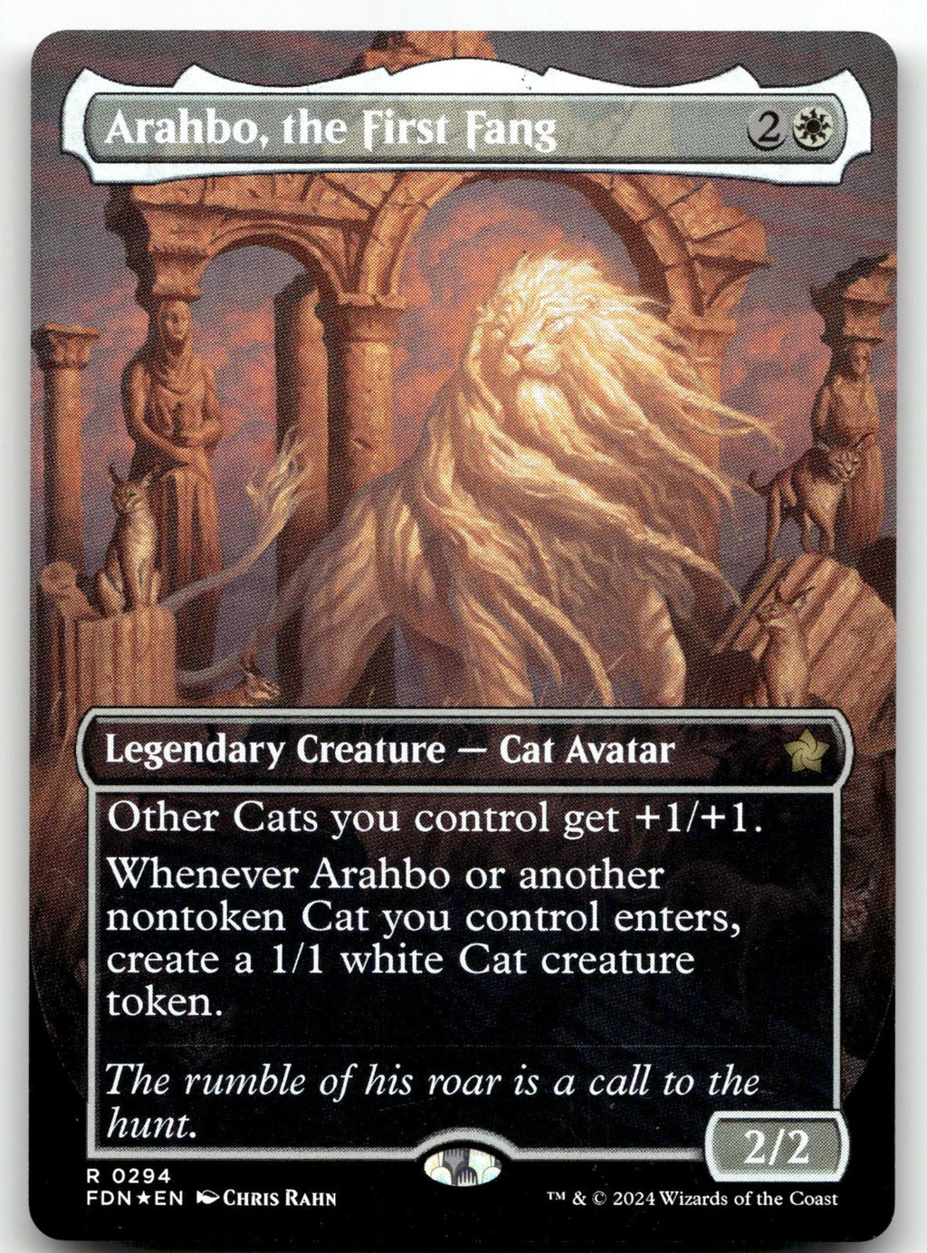 Arahbo, the First Fang (Borderless) 294 Rare Foundations Magic: The Gathering NM