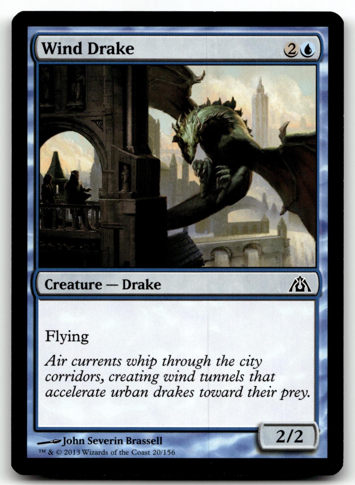 Wind Drake 20 Common Dragon's Maze Magic: The Gathering Near Mint