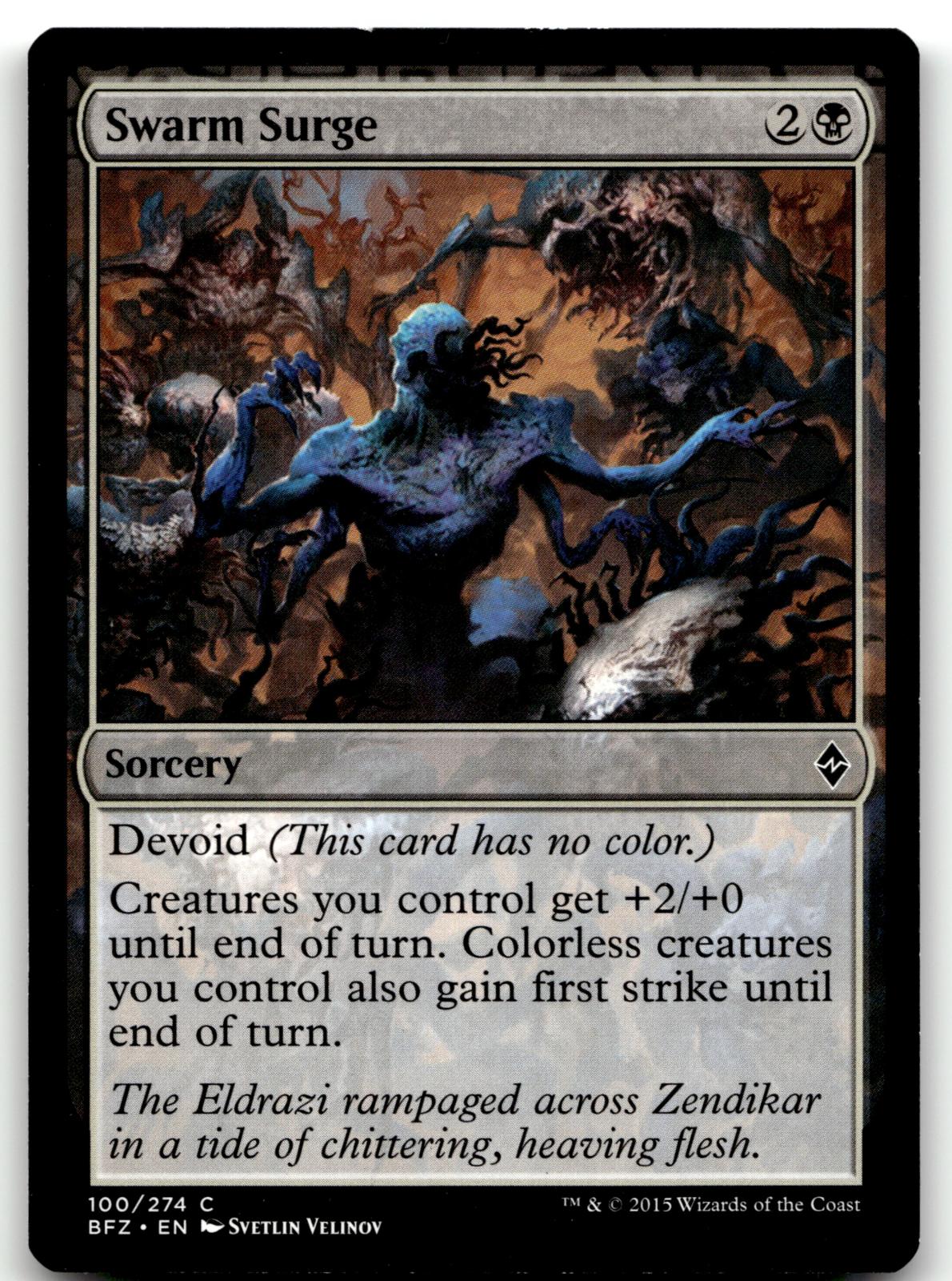 Swarm Surge 100 Common Battle for Zendikar Magic: The Gathering Near Mint