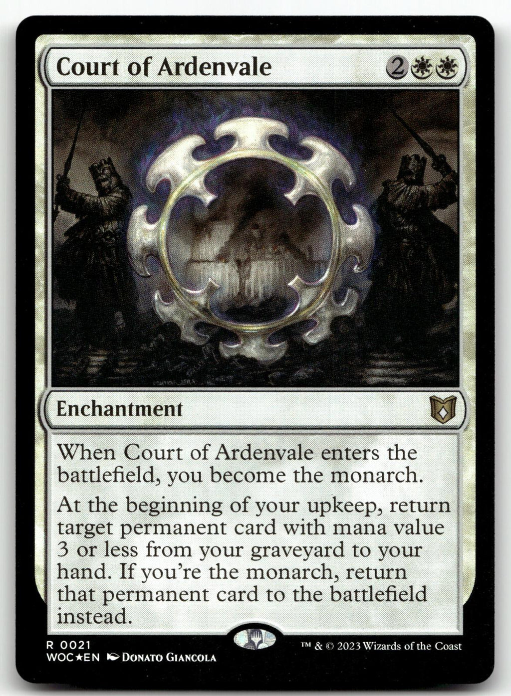 Court of Ardenvale 21 Rare Commander: Wilds of Eldraine Magic: The Gathering NM