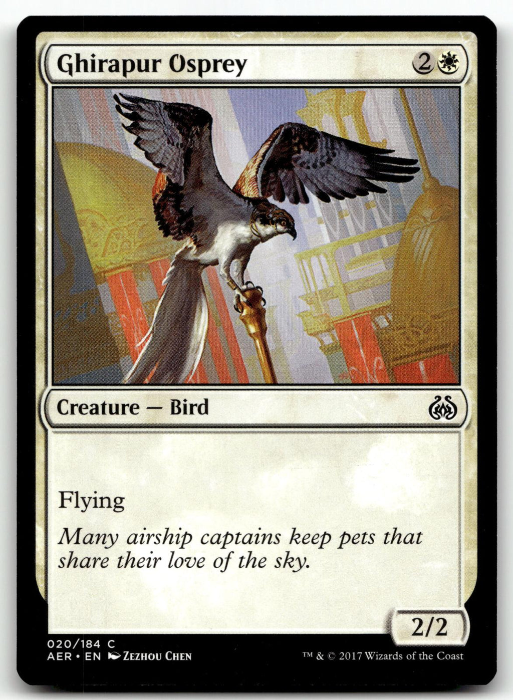 Ghirapur Osprey 20 Common Aether Revolt Magic: The Gathering Near Mint