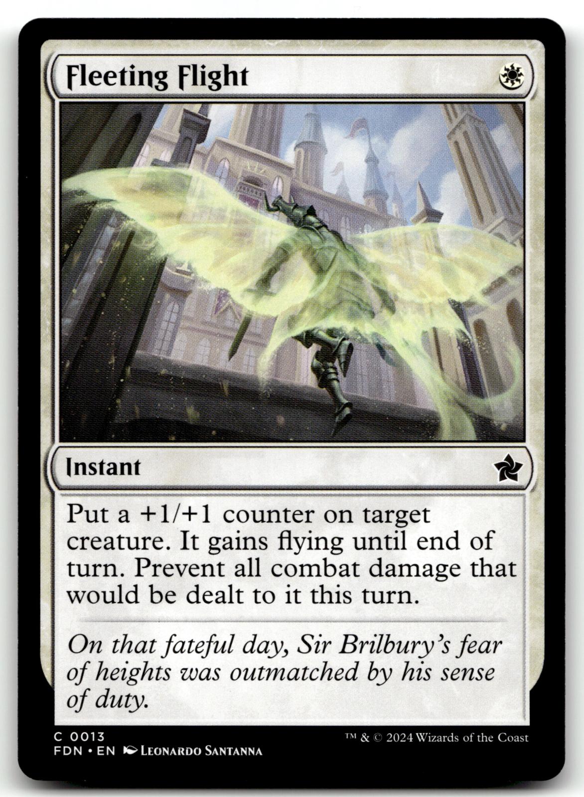 Fleeting Flight 13 Common Foundations Magic: The Gathering Near Mint