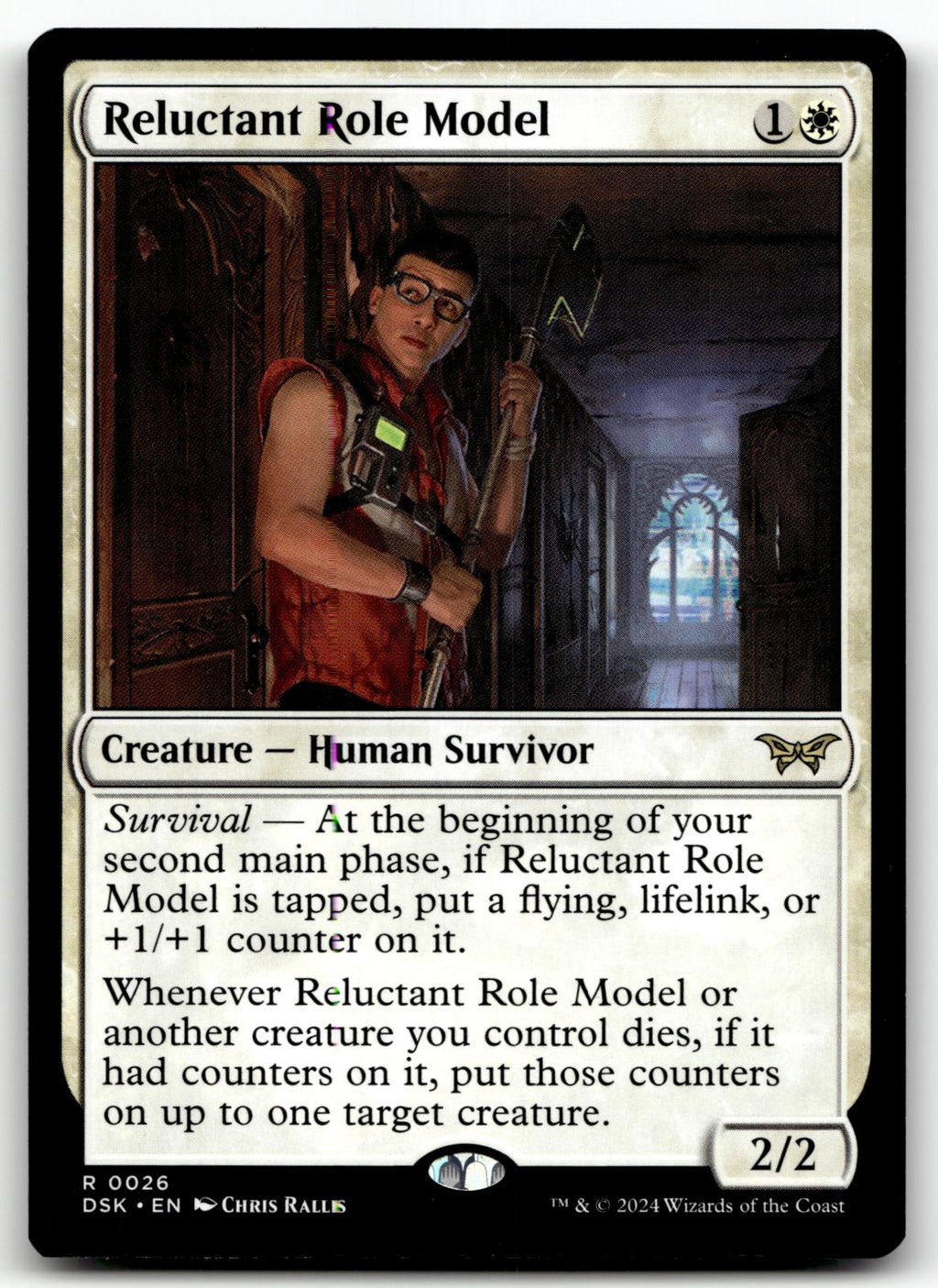 Reluctant Role Model (0026) 26 Duskmourn: House of Horror Magic: The Gathering 