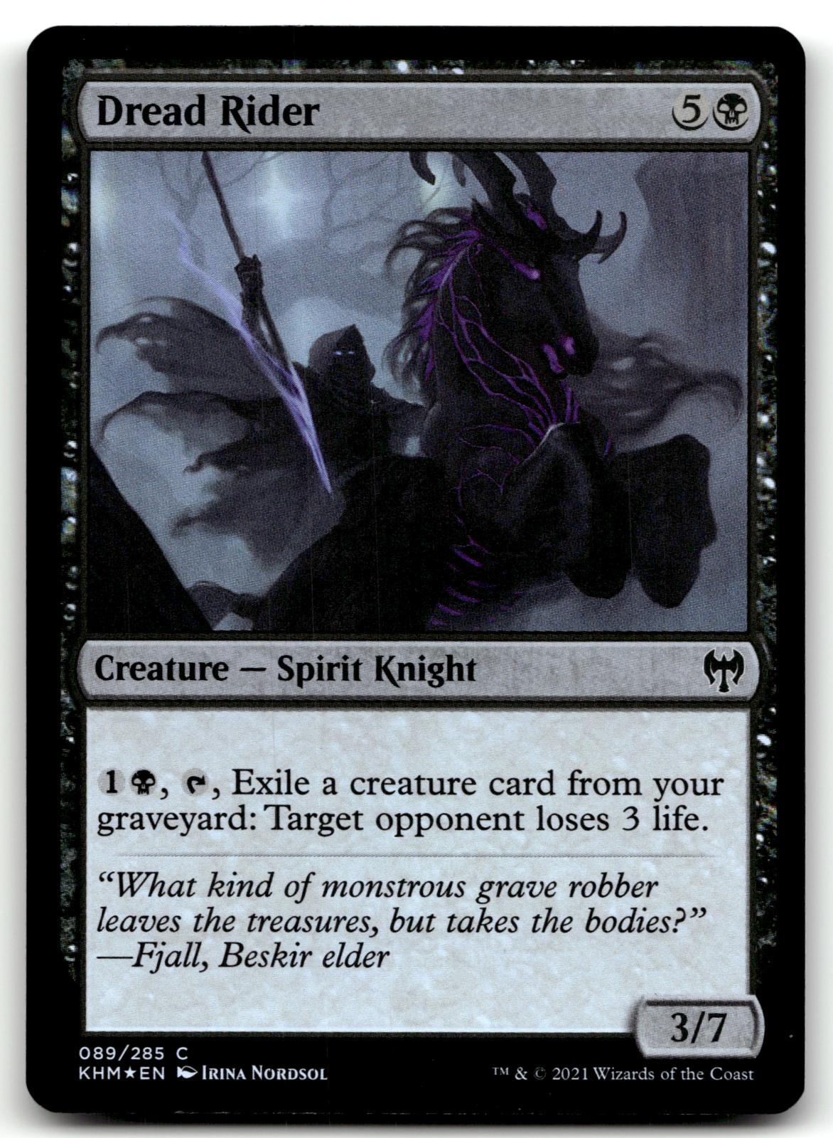 Dread Rider 89 Common Kaldheim Magic: The Gathering Foil Near Mint
