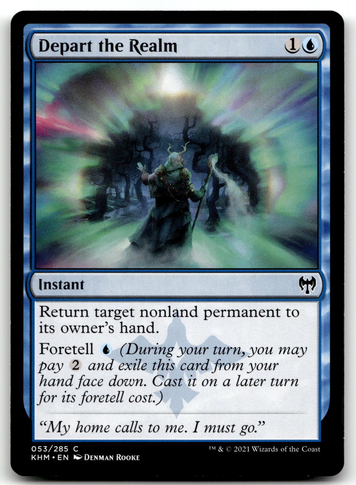 Depart the Realm 53 Common Kaldheim Magic: The Gathering Near Mint