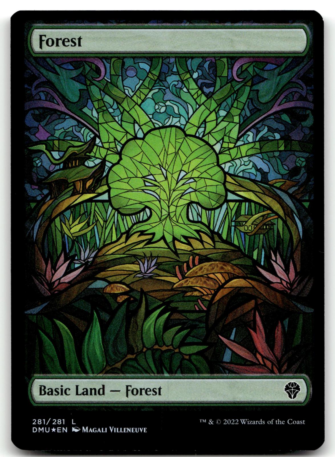 Forest (Showcase) 281 Land Dominaria United Magic: The Gathering Foil Near Mint
