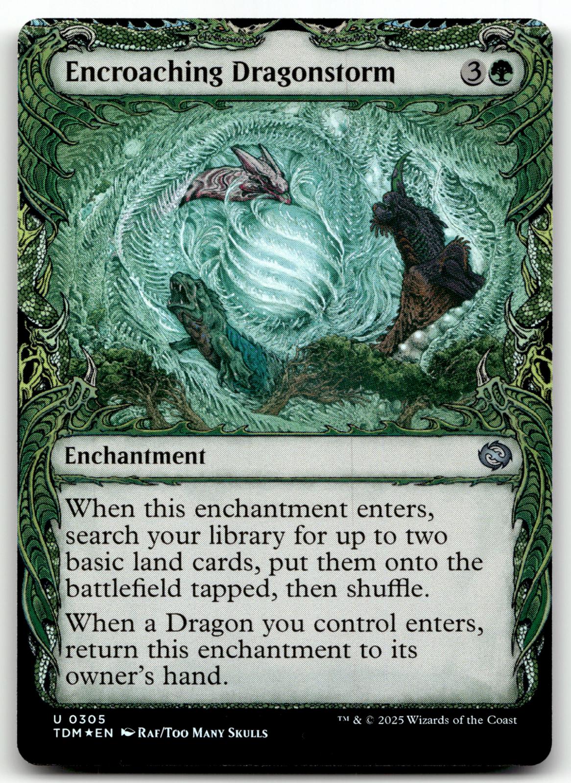 Encroaching Dragonstorm (Showcase) 305 Tarkir: Dragonstorm Magic: The Gathering Foil NM